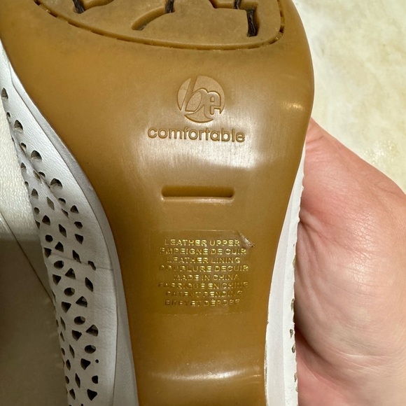 BLONDO leather grey peep toe heels (size 7) - Picture 4 of 6